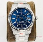 VR Factory Rolex Sky-Dweller 42mm Cal.9001 Watch - Blue Dial Diamond Strap